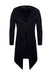 Cardigan Con Cappuccio A Costine Lunghe Nero